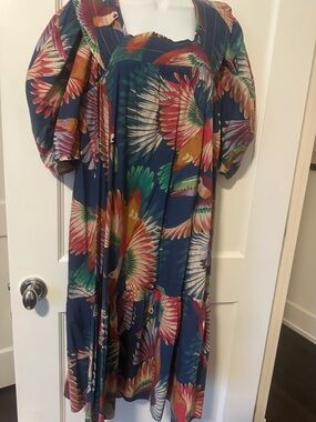 chinese dress ladies Off-White Carioca Posters Midi Dress  FARM Rio